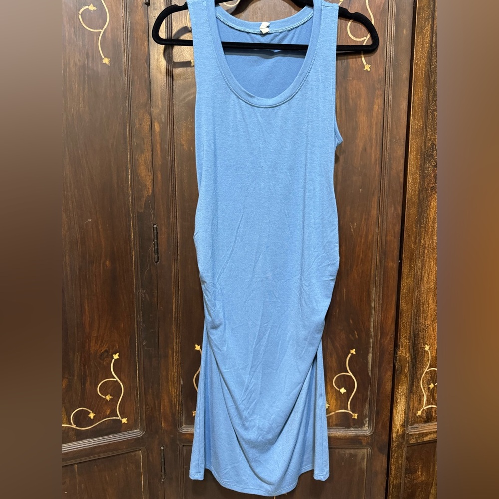 Pinkblush MATERNITY Soft Blue Knit Top